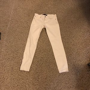 Express mid rise white jeans